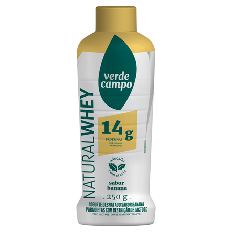 Iogurte Natural Whey Lacfree 250g - Zero Lactose - Banana