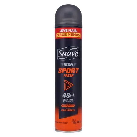 Antitranspirante Aerossol Suave Sport Fresh Frasco Spray 150ml 360-0