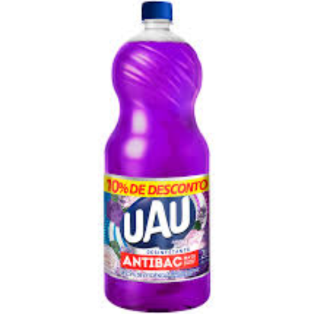 Desinfetante 2lt uau antibac lavanda rosas leve2000 pague1800ml