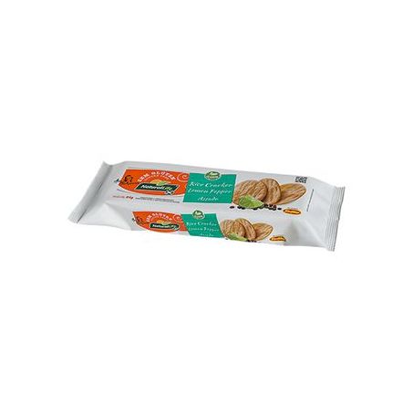 Biscoito Rice Cracker Nat Life 84g Lemon Pepper