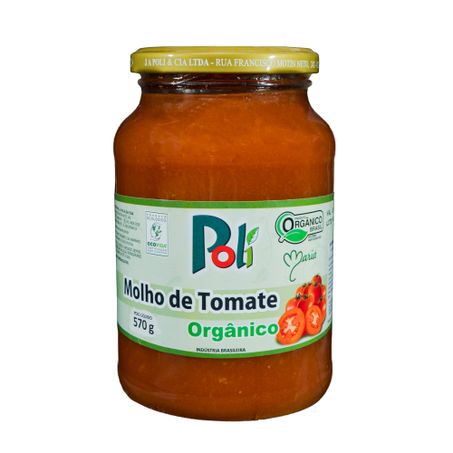 Molho Tomate Poli 570g Organico Passata