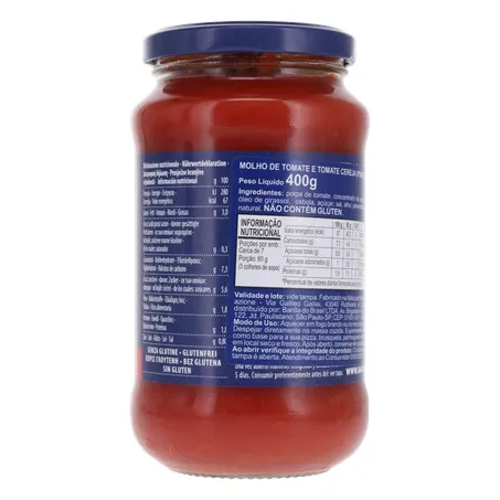 MOLHO TOMATE BARILLA POMODORO E DATTERINI 400G 360-14