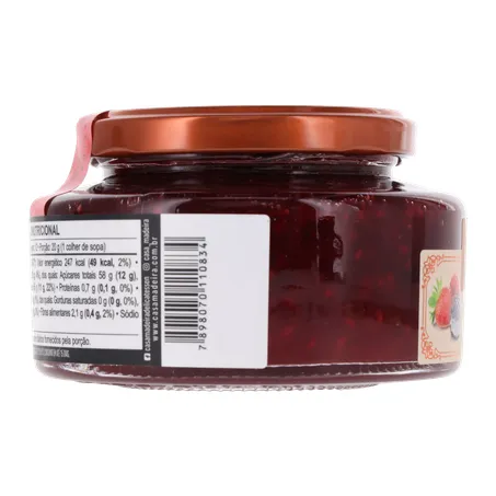 Geléia Casa Madeira Tradicional Frutas Vermelhas 240g 360-25