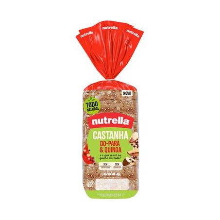 Pão Integral Castanha-do-pará & Quinoa Nutrella Pacote 350G