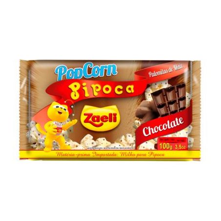 Milho para Pipoca de Microondas Zaeli 100g - Chocolate