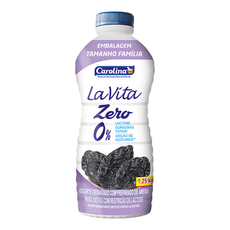 IOGURTE CAROLINA LA VITA ZERO GF 1250G AMEIXA