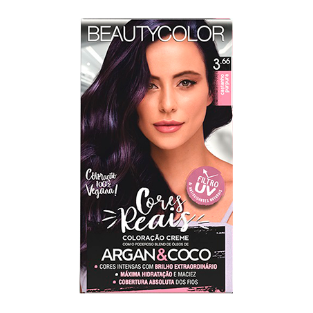 Coloração beautycolor castanho púrpura 3.66