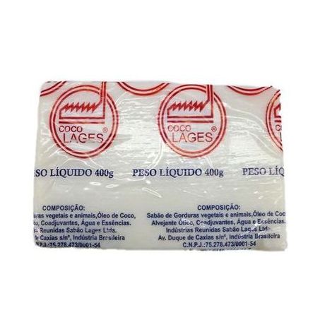 Sabao barra lages 400gr coco