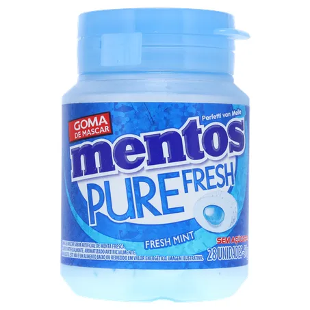 Goma de Mascar Mentos Pure Fresh Fresh Mint Sachê 6G