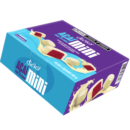 Sorvete dielo acai com leitinho mini 90g