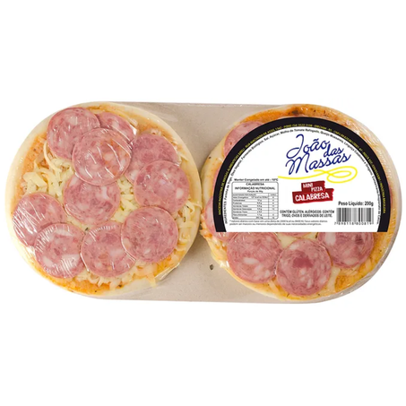 Pizza 200g joao das massas calabresa cong 2un -congelado