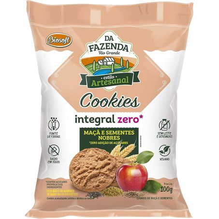COOKIES INT MACA E SEMENTES NOBRES ZERO 100G BIOSO