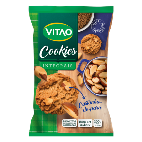 Cookies integrais vitao castanha-do-para 120g