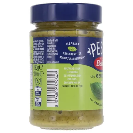 MOLHO PESTO BARILLA GENOVESE VIDRO 190G 360-29