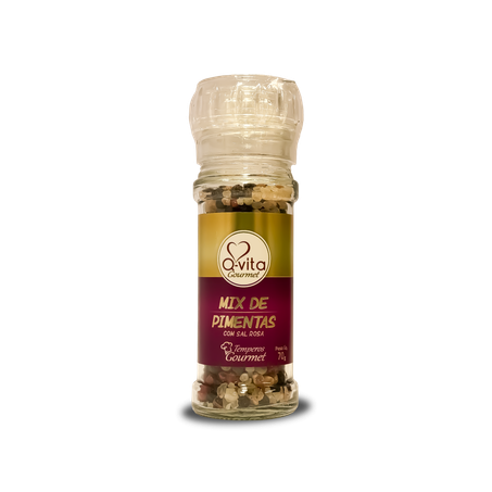 TEMPERO MIX DE PIMENTAS QVITA C/MOEDOR 45G