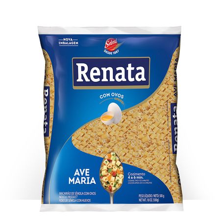 Massa com ovos renata ave maria 500g