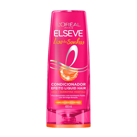 Condicionador Elseve Liso Sonhos Efeito Liquid Hair 400ml 
 