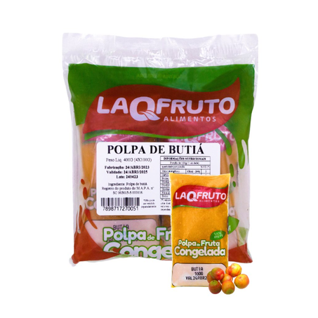 Polpa fruta butiá laqfruto 400g