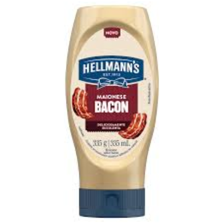Maionese hellmanns 335g bisnaga bacon