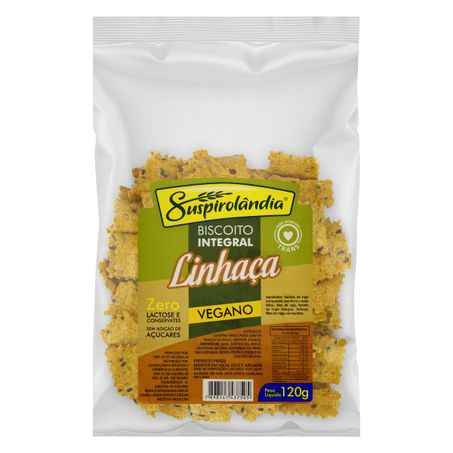 BISCOITO INTEGRAL LINHAÇA ZERO LACTOSE SUSPIROLÂNDIA