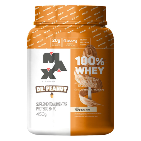 Suplemento Max Titanium 450g - Whey Protein- Doce de Leite