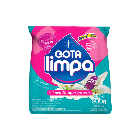 Deter.po gota limpa 800gr leveza