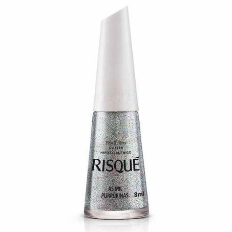 Esmalte risque as mil purpurinas