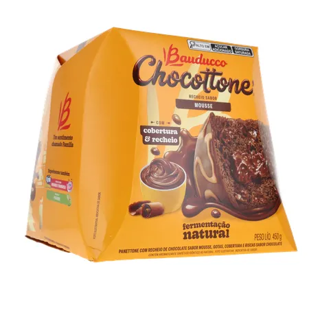 Panettone Bauducco Mousse de Chocolate Caixa 450gr 360-15