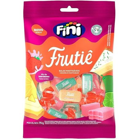 Bala Fini Frutiê Mastigável Mix De Sobremesas Pacote 70g 
 