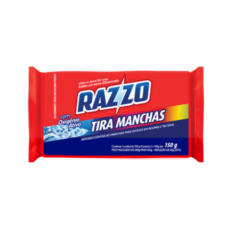 Sabão Barra Razzo Tira Manchas 150g