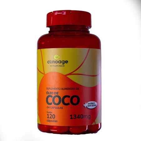 ÓLEO DE COCO 1340MG 120CAPSULAS CLINOAGE