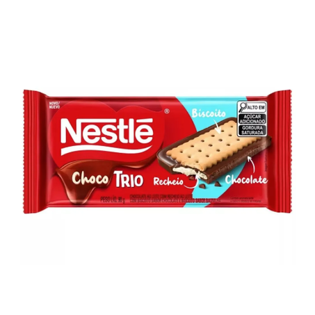 CHOCOLATE NESTLE CHOCO TRIO  AMENDOIM 90G
