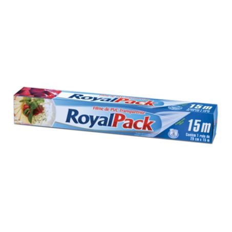 FILME PVC ROYALPACK 28CMX15M TRANSP