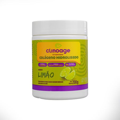 COLÁGENO HIDROLISADO SABOR LIMÃO 200G CLINOAGE