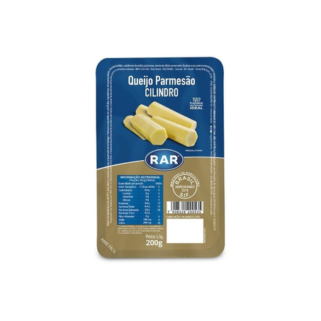 Queijo parmesão cilindro rar 200g