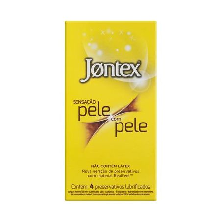 PRESERVATIVOS JONTEX PELE COM PELE COM 2 UNIDADE