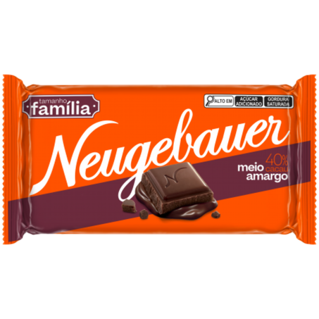 Chocolate barra neugebauer 130g familia 40% cacau meio amargo
