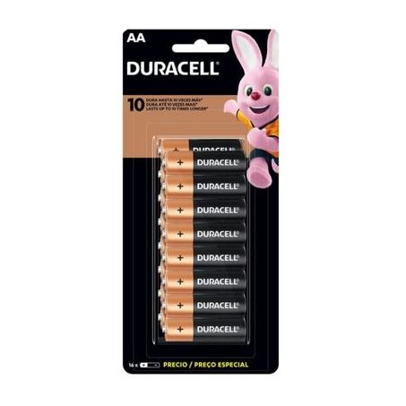 PILHA ALCALINA AA C/16UN DURACELL