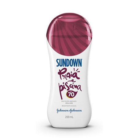 Protetor Solar Sundown Econômico Fator 70 Frasco com 200Ml