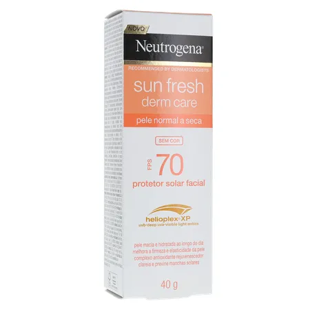 PROTETOR SOLAR FACIAL NEUTROGENA SUN FRESH DERM CARE SEM COR FPS 70 40G 360-34
