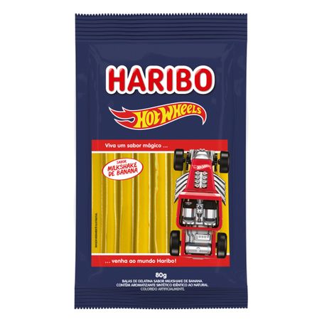 BALA DE GELATINA MILKSHAKE DE BANANA HOT WHEELS HARIBO