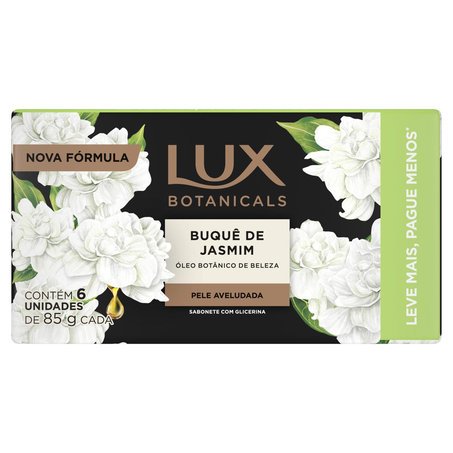 Sabonete Lux 85G - Jasmim - Com 6 Unidades - Leve Mais, Pague Menos