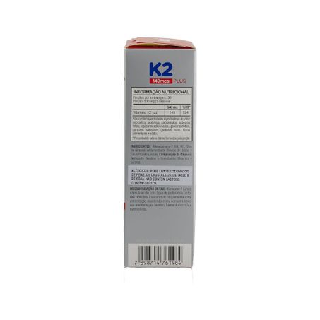 VITAMINA K2 PLUS 149MCG 30 CAPSULAS 360-3