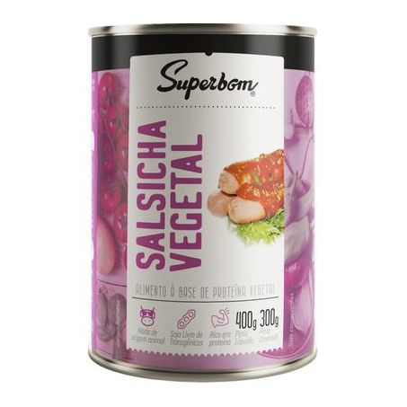 SALSICHA SUPERBOM VEGETAL 400G
