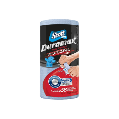 PANO SCOTT DURAMAX ROLO AZUL COM 58 FOLHAS