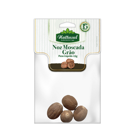 NOZ MOSCADA EM GRÃO NATTUSUL 15G