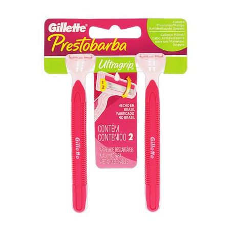 Ap.barba prestobarba u.grip c 2un fem.