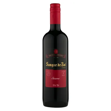 Vinho Brasileiro Tinto Suave Sangue de Boi Serra Gaúcha  Garrafa 750ml