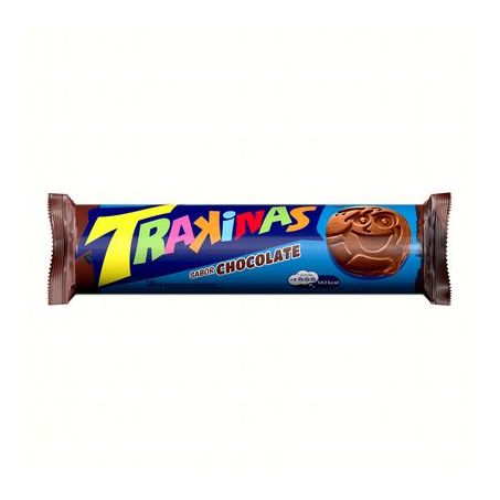 Biscoito Doce Recheado - Trakinas Chocolate Embalagem 126G