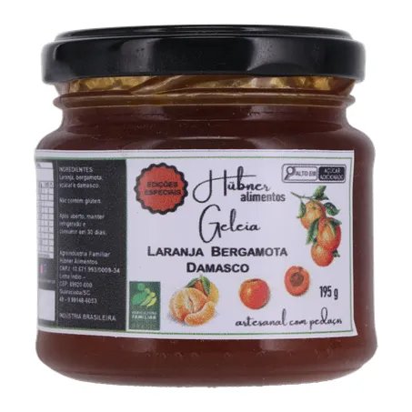Geleia hubner laranja bergamota e damasco 195g 360-35